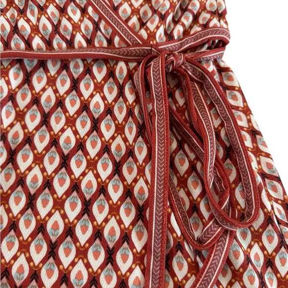 Max Studio Women's Smocked Sleeve Size M Wrap Dress - Picture 12 of 17